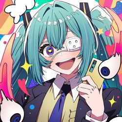 This is a pixiv picture whose title is 『モニタリング』.