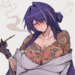 This is a pixiv picture whose title is yakuza acheron.