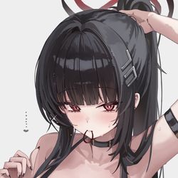 This is a pixiv picture whose title is ......🖤.