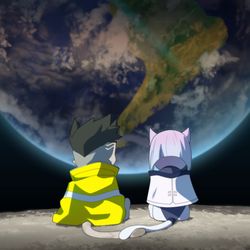 This is a pixiv picture whose title is 🐱🌏🐱   X.