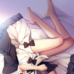 This is a pixiv picture whose title is 寝そべりルナチャ.