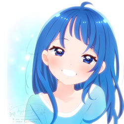 This is a pixiv picture whose title is 髪を下ろした夏服のソラちゃん.