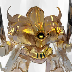 This is a pixiv picture whose title is ゴールドマジンガ（＆スライム）.