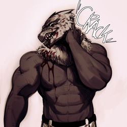This is a pixiv picture whose title is Dog Ningen.