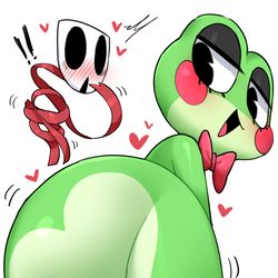 This is a pixiv picture whose title is Ribbit.