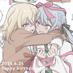 This is a pixiv picture whose title is 三角初華生誕祭2026.