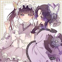 This is a pixiv picture whose title is 二人でおめかし.