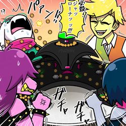 This is a pixiv picture whose title is 闇の世界でバトルドオォーム！！.