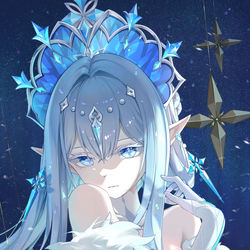This is a pixiv picture whose title is 冰之女神.