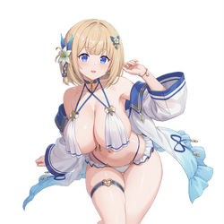 This is a pixiv picture whose title is 水着オールちゃん(非公式).