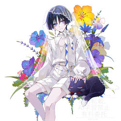 This is a pixiv picture whose title is 💐.