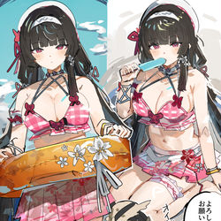 This is a pixiv picture whose title is 水着千咲.