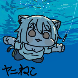 This is a pixiv picture whose title is ヤニねこ.