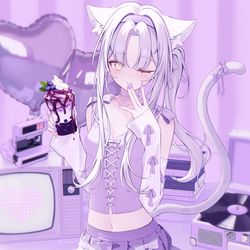 This is a pixiv picture whose title is 『Lavender Aesthetic』.