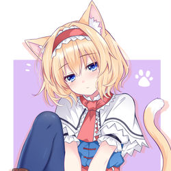 This is a pixiv picture whose title is 猫耳アリス.