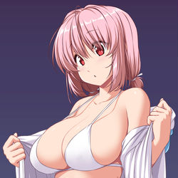 This is a pixiv picture whose title is 幽々子様水着差分.