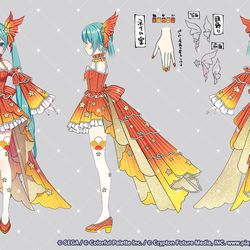 This is a pixiv picture whose title is 【プロジェクトセカイカラフルステージ!】７月衣装デザイン担当.