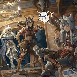 This is a pixiv picture whose title is How bell first met idiot dragon..