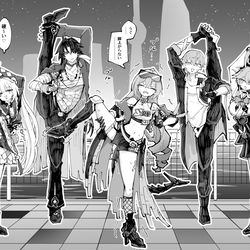 This is a pixiv picture whose title is I字バランス.