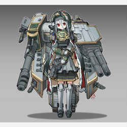 This is a pixiv picture whose title is 太阳军风暴锤.