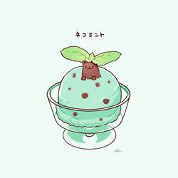 This is a pixiv picture whose title is チョコミント.
