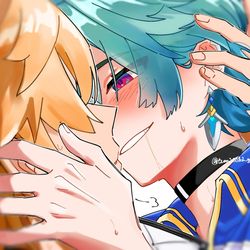 This is a pixiv picture whose title is ルカエン.