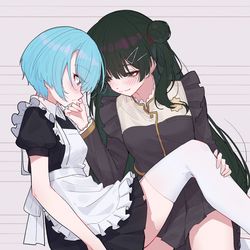 This is a pixiv picture whose title is day333 律酱，你也不想这样被阿拉蕾酱看到吧😋.