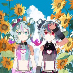 This is a pixiv picture whose title is 夏の暑さを知るデコミク.