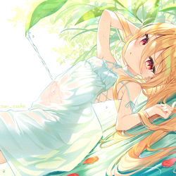 This is a pixiv picture whose title is 水辺の戯れ.
