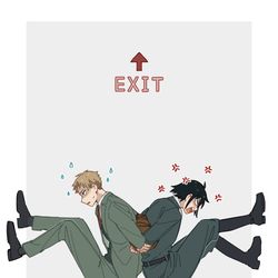 This is a pixiv picture whose title is 【SxF】義兄弟ログ.