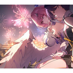 This is a pixiv picture whose title is 🎆.