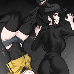 This is a pixiv picture whose title is What if they caught.