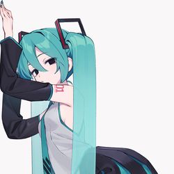 This is a pixiv picture whose title is ミク.