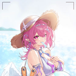 This is a pixiv picture whose title is 泳装 蕾米埃尔丹.
