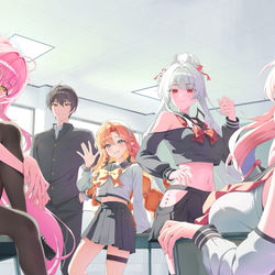 This is a pixiv picture whose title is sailor suit.