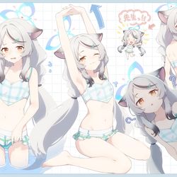 This is a pixiv picture whose title is ココナちゃん(水着).