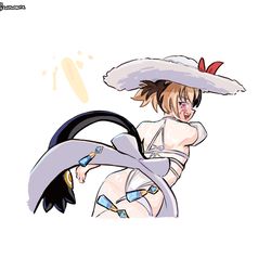 This is a pixiv picture whose title is Star Savior Swimsuit Gigi.