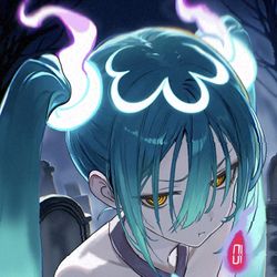 This is a pixiv picture whose title is GHOST MIKU.