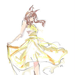 This is a pixiv picture whose title is 海辺のエレガンスシフォン.