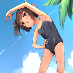 This is a pixiv picture whose title is 夏休みきりたん.