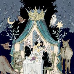 This is a pixiv picture whose title is ✴︎ Midnight Dinner Party✴︎.