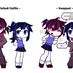 This is a pixiv picture whose title is Clothing exchange.