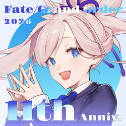 This is a pixiv picture whose title is FGO11周年.