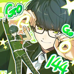 This is a pixiv picture whose title is 💚.