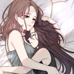 This is a pixiv picture whose title is 微睡.