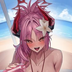This is a pixiv picture whose title is 水着サツキ！！.