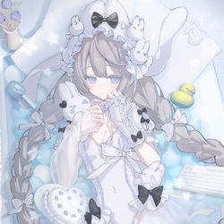 This is a pixiv picture whose title is 🛁💭.