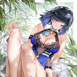 This is a pixiv picture whose title is 夜蘭🍃.
