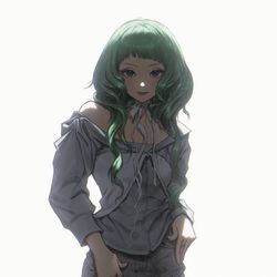 This is a pixiv picture whose title is 💚hinata.