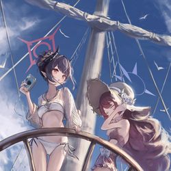 This is a pixiv picture whose title is チアキとイロハ.